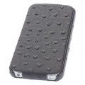 Кожаный чехол блокнот для iPhone SE / 5 / 5S Dicase с фактурой страуса